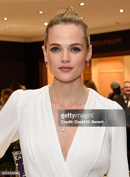 Gabriella Wilde attends the Mappin & Webb Christmas Party at the Flagship Regent Street Boutique on November 24, 2016 in London, England.