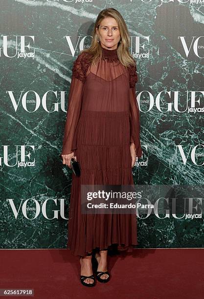 Maria Chavarri attends the 'Vogue Joyas awards' photocall at Duques de Santona palace on November 24, 2016 in Madrid, Spain.