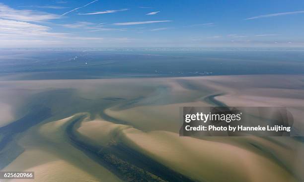 the wadden sea - waddenzee stockfoto's en -beelden