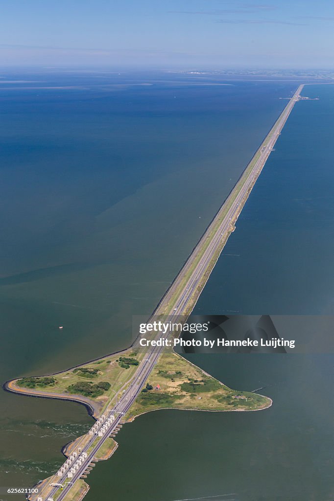 Afsluitdijk from above