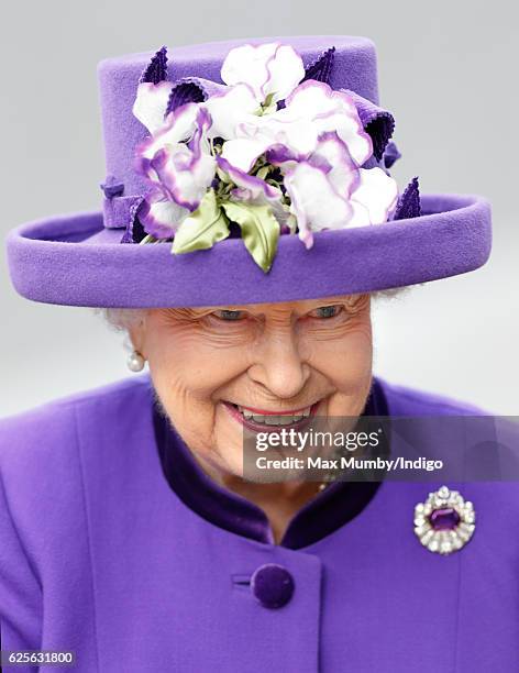 Queen Elizabeth II attends a Service of Thanksgiving to celebrate 60 years of The Duke of Edinburgh's Award at Westminster Abbey on November 24, 2016...