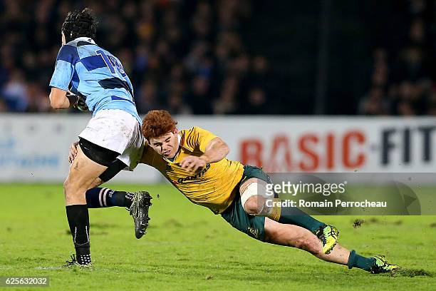 Andrew Kellaway of Australia in action during the Test match between Barbarians and Australia on November 24, 2016 in Bordeaux, France.
