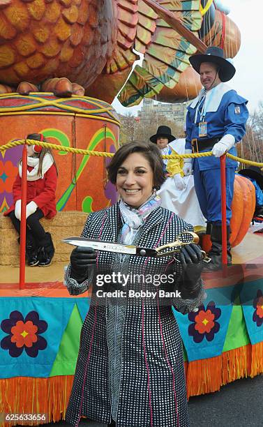 Amy Kule, Macy's Thanksgiving Parade exectutive producer attends the 90th Annual Macy's Thanksgiving Day Parade on November 24, 2016 in New York City.