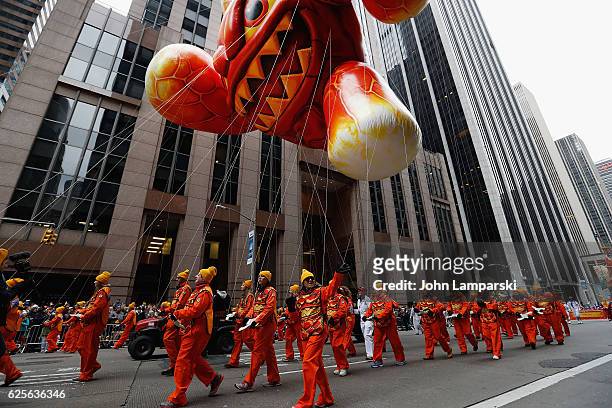 Skylanders baloon is seen during the 90th Annual Macy's Thanksgiving Day Parade on November 24, 2016 in New York City.