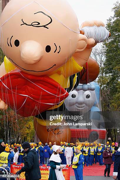 Charlie Brown Balloon is seen during the 90th Annual Macy's Thanksgiving Day Parade on November 24, 2016 in New York City.