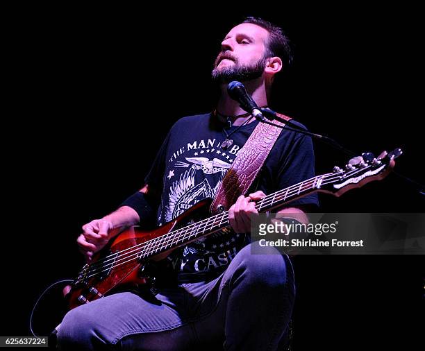 Jon Lawhon of Black Stone Cherry performs at O2 Apollo Manchester on November 24, 2016 in Manchester, England.