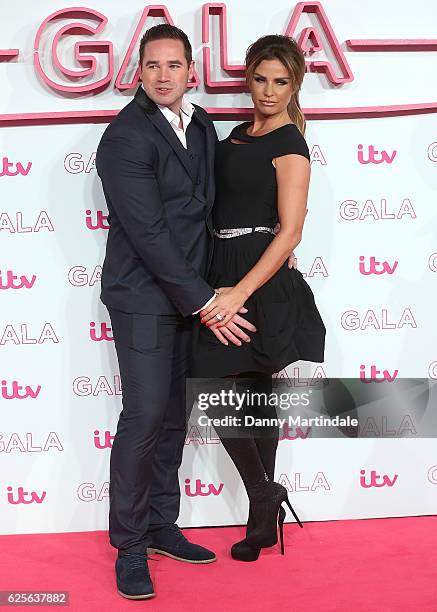 Katie Price and Kieran Hayler attends the ITV Gala at London Palladium on November 24, 2016 in London, England.