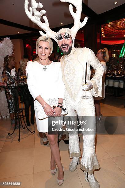 Kriemhild Siegel during the christmas party at Hotel Vier Jahreszeiten Kempinski on November 24, 2016 in Munich, Germany.