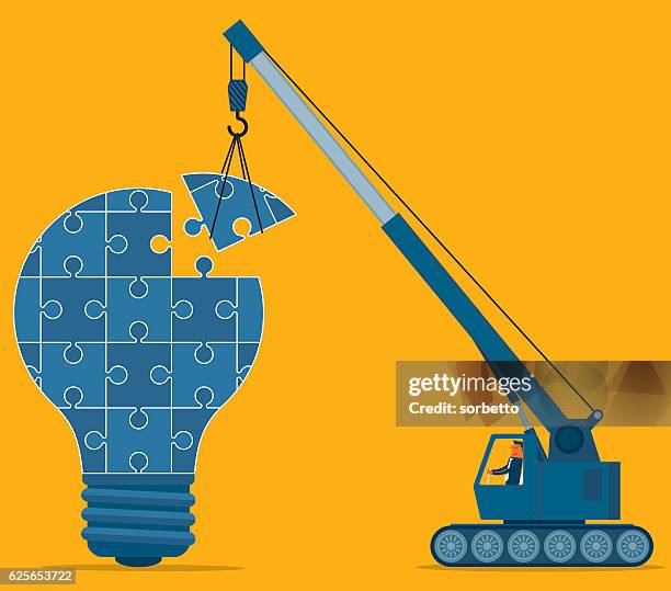 building ideas - construction in progress stock illustrations