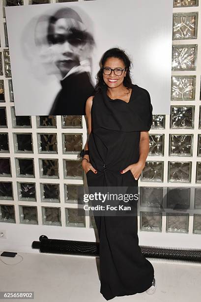 Artist Missia O attends "In Beetween" Collective Exhibition Preview at Galerie 18 on November 24, 2016 in Paris, France.