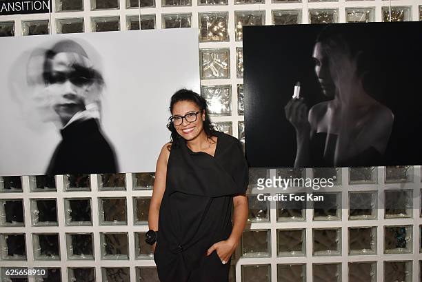 Artist Missia O attends "In Beetween" Collective Exhibition Preview at Galerie 18 on November 24, 2016 in Paris, France.