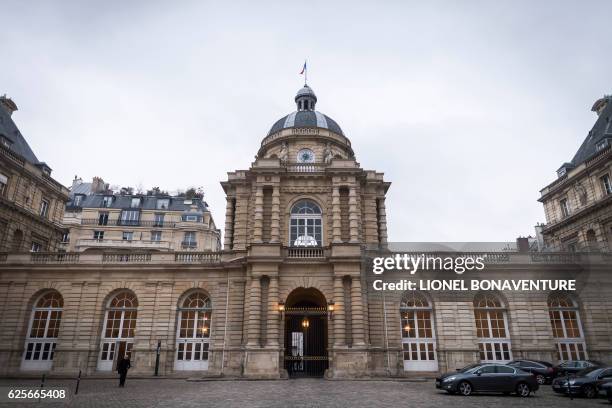 The Palais du Luxembourg, where the Senate is located, is pictured on November 25, 2016 in Paris.