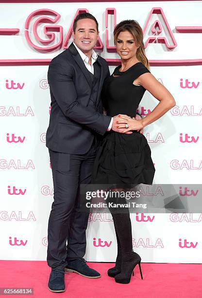 Kieran Hayler and Katie Price attend the ITV Gala at London Palladium on November 24, 2016 in London, England.