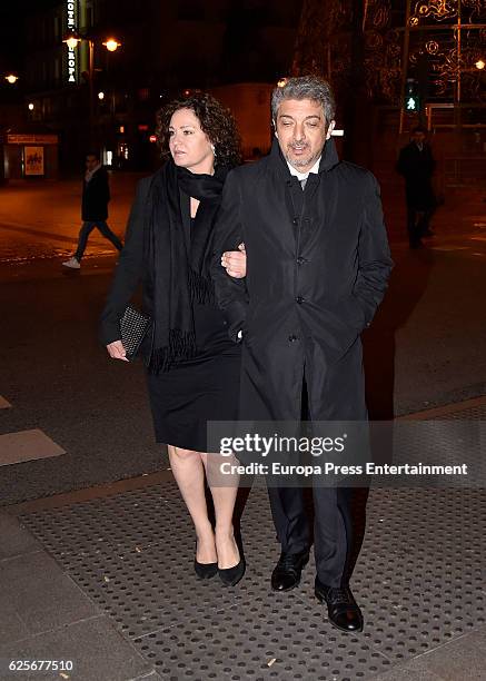 Ricardo Darin and Florencia Bass attend 'La Reina de Espana' private party on November 24, 2016 in Madrid, Spain.