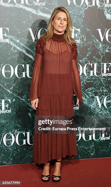 Maria Chavarri attends 'Vogue joyas' awards at Santona Palace on November 24, 2016 in Madrid, Spain.