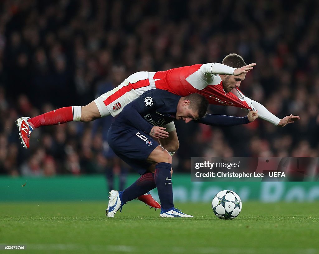 Arsenal FC v Paris Saint-Germain - UEFA Champions League