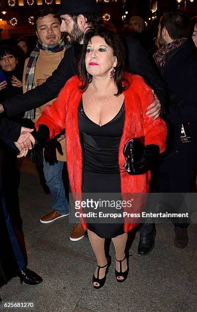 Loles Leon attends 'La Reina de Espana' private party on November 24, 2016 in Madrid, Spain.