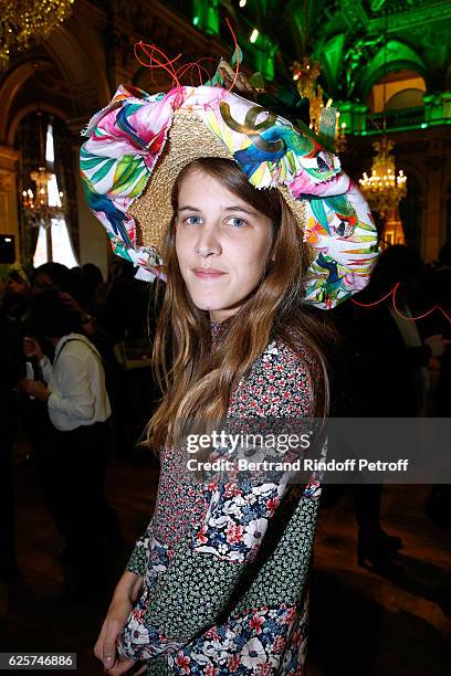 Catherinette from Chanel attend the Sainte-Catherine Celebration at Mairie de Paris on November 25, 2016 in Paris, France. At Sainte Catherine,...