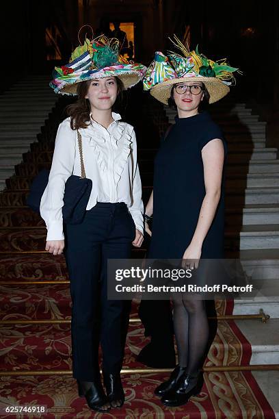 Catherinettes from Chanel attend the Sainte-Catherine Celebration at Mairie de Paris on November 25, 2016 in Paris, France. At Sainte Catherine,...