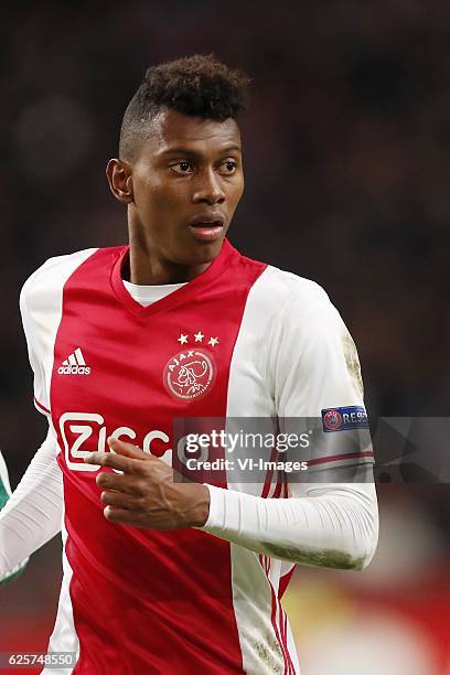 Mateo Cassierra of Ajaxduring the UEFA Europa League group G match between Ajax Amsterdam and Panathinaikos FC at the Amsterdam Arena on November 24,...