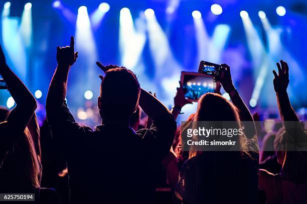concerto di musica  - networks shining a light concert foto e immagini stock