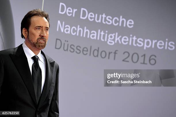 Nicolas Cage attends the German Sustainability Award 2016 at Maritim Hotel on November 25, 2016 in Duesseldorf, Germany.