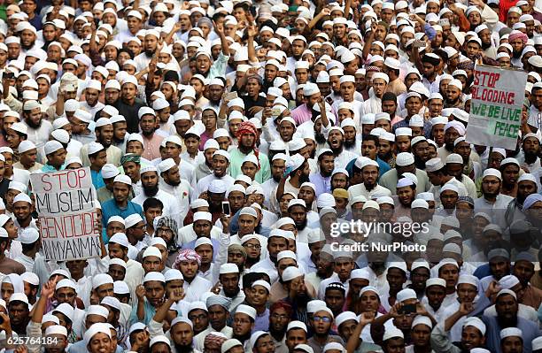 Hefajat-e-Islam Bangladesh, an association based fundamentalist Islamic group, on 25 November 2016 holds a procession protesting at the persistent...