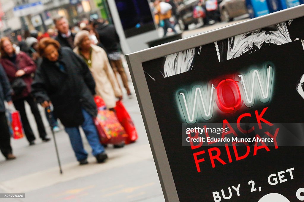 Holiday Shoppers Look For Bargains On Black Friday