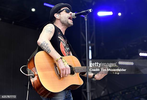 Robin Wilson of Gin Blossoms performs during the KAABOO Del Mar music festival on September 17, 2016 in Del Mar, California.