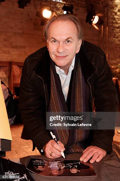 Aleksei Guskov meets fans before the tribute to Robert Hossein during Russian Film Festival on November 25, 2016 in Honfleur, France.