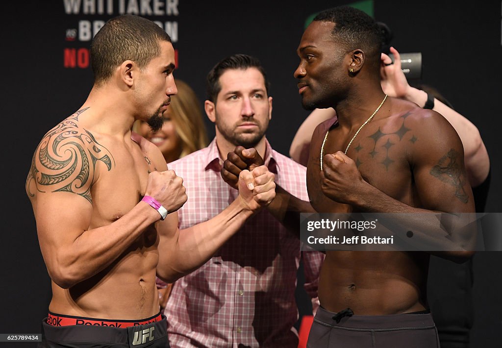 UFC Fight Night Weigh-in
