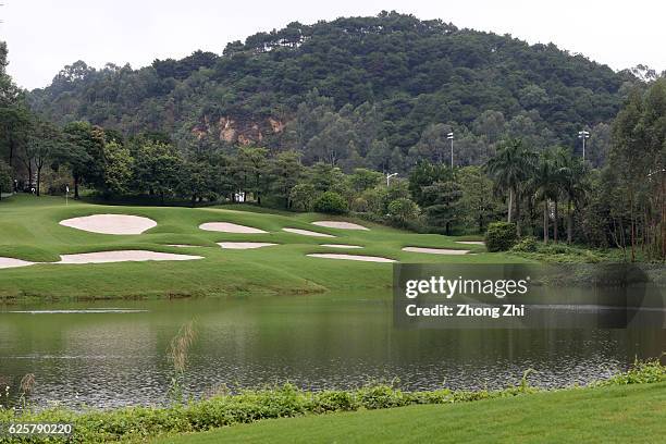 General view of Guangzhou Foison Golf Club during the second round of the Buick open on November 25, 2016 in Guangzhou, China.