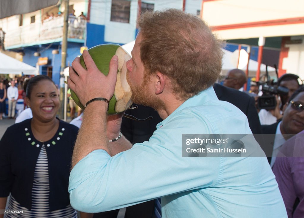 Prince Harry Visits The Caribbean - Day 6