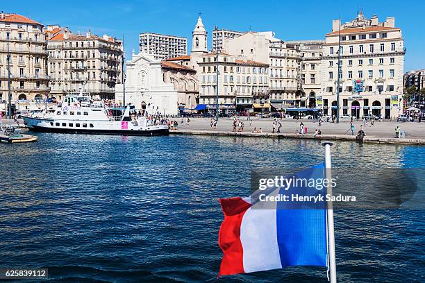 vieux port - old port in marseille - vieux port stock pictures, royalty-free photos & images