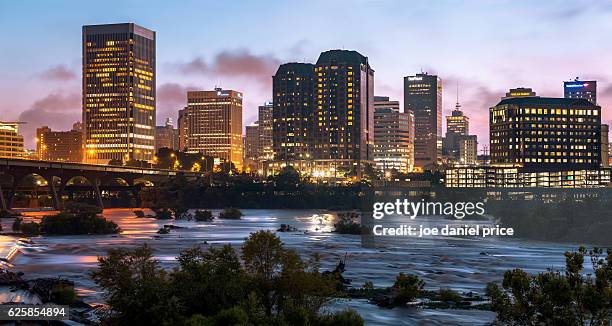 skyline, richmond, virginia, america - virginia stock-fotos und bilder