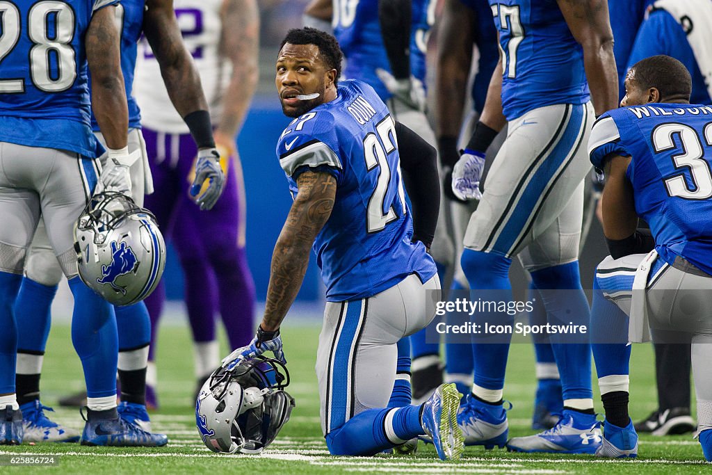 NFL: NOV 24 Vikings at Lions