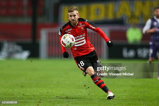 Pedro Henrique of Rennes during the French Ligue 1 match between Rennes and Toulouse at Roazhon Park on November 25, 2016 in Rennes, France.