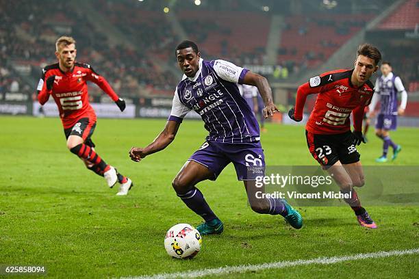 Somalia of Toulouse during the French Ligue 1 match between Rennes and Toulouse at Roazhon Park on November 25, 2016 in Rennes, France.