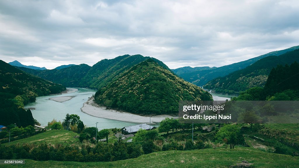 View from Kumano Kodo pilgrimage route, Japan