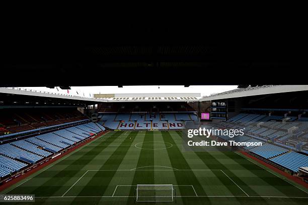 General view of the ground prior to the Sky Bet Championship match between Aston Villa and Cardiff City at Villa Park on November 26, 2016 in...