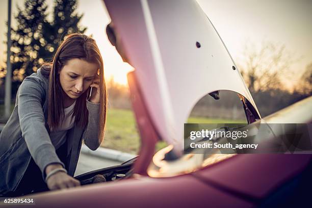 car problems - vehicle breakdown stock pictures, royalty-free photos & images