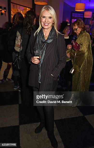 Anneka Rice attends the press night after party for "Nice Fish" at Villandry on November 25, 2016 in London, England.