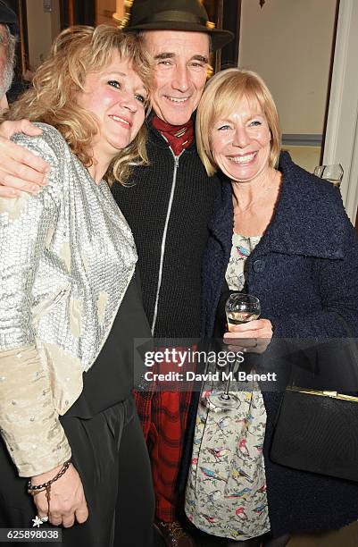 Producer Sonia Friedman, Mark Rylance, and director Claire van Kampen attend the press night after party for "Nice Fish" at Villandry on November 25,...