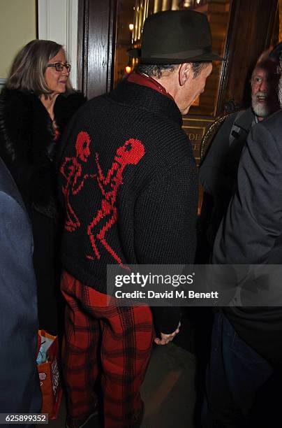 Mark Rylance attends the press night after party for "Nice Fish" at Villandry on November 25, 2016 in London, England.