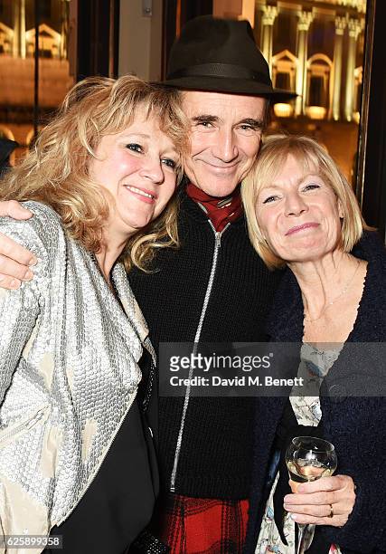 Producer Sonia Friedman, Mark Rylance, and director Claire van Kampen attend the press night after party for "Nice Fish" at Villandry on November 25,...