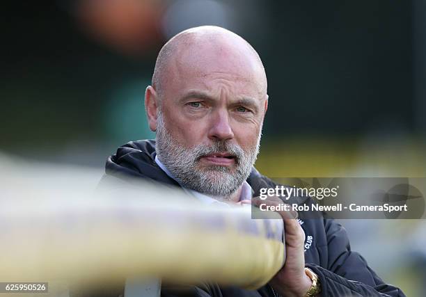 Fleetwood Town manager Uwe Rosler during the Sky Bet League One match between AFC Wimbledon and Fleetwood Town at The Cherry Red Records Stadium on...