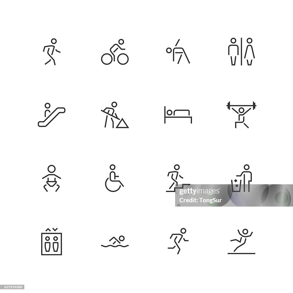 People Icons - Unique  - Line Series