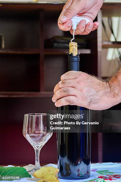 wine bottle - vinho stock pictures, royalty-free photos & images