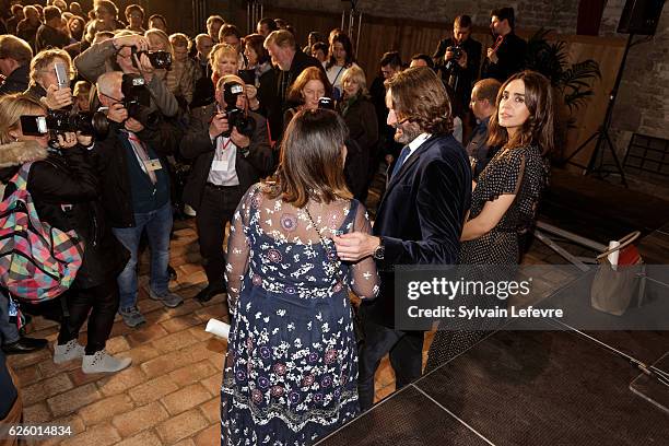 Victoria Olloqui attends closing ceremony of Russian Film Festival on November 26, 2016 in Honfleur, France.