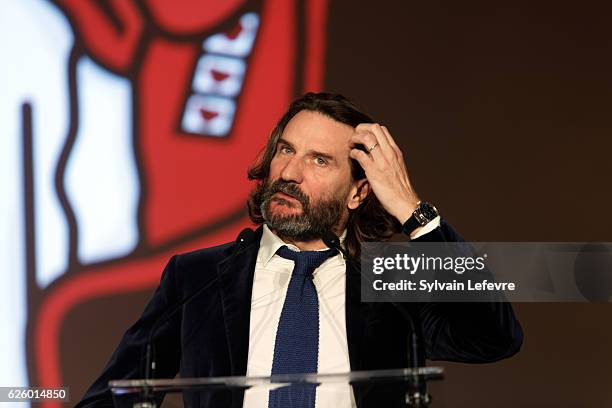 Frederic Beigbeder attends closing ceremony of Russian Film Festival on November 26, 2016 in Honfleur, France.